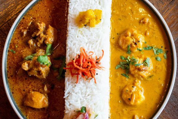 Hähnchen Thai Curry im Shin Sekai Asiatisches Vietnamesisches Sushi Restaurant Aschaffenburg