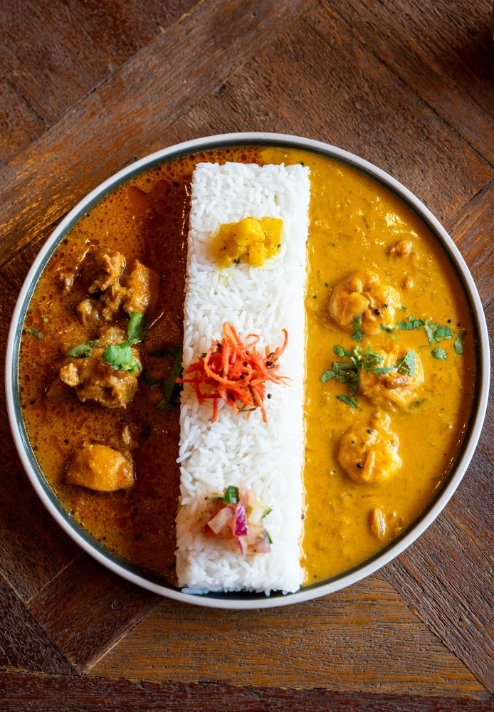 Hähnchen Thai Curry im Shin Sekai Asiatisches Vietnamesisches Sushi Restaurant Aschaffenburg