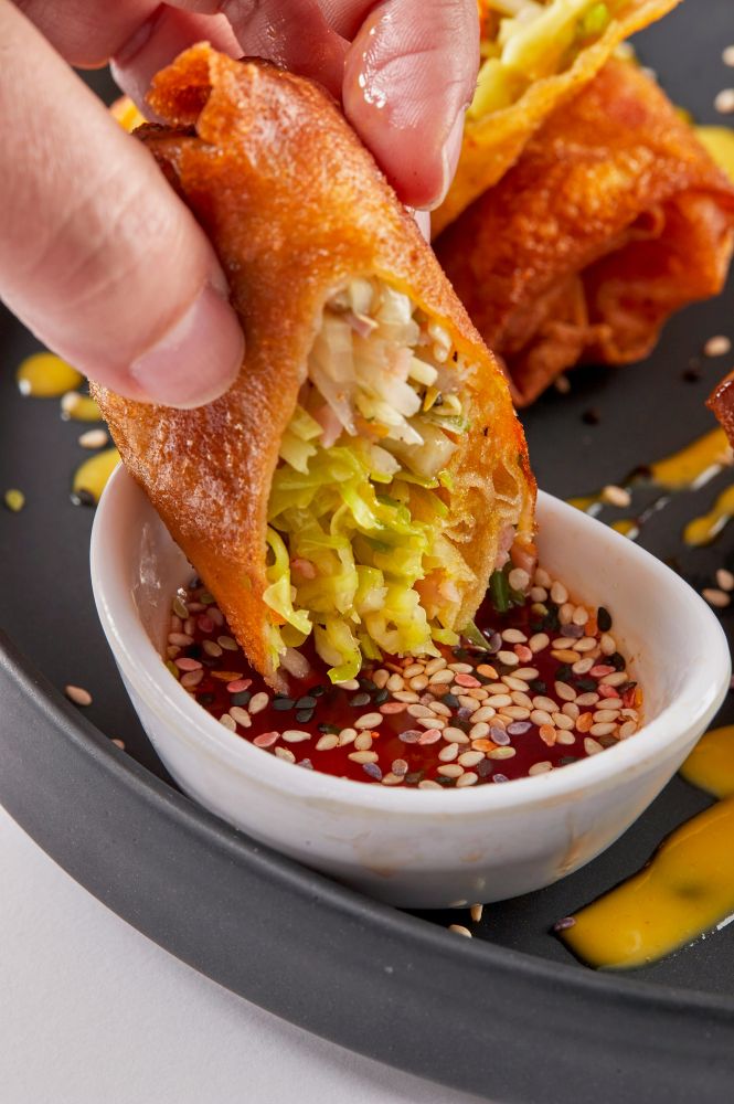 Frühlingsrollen im Shin Sekai Asiatisches Vietnamesisches Sushi Restaurant Aschaffenburg